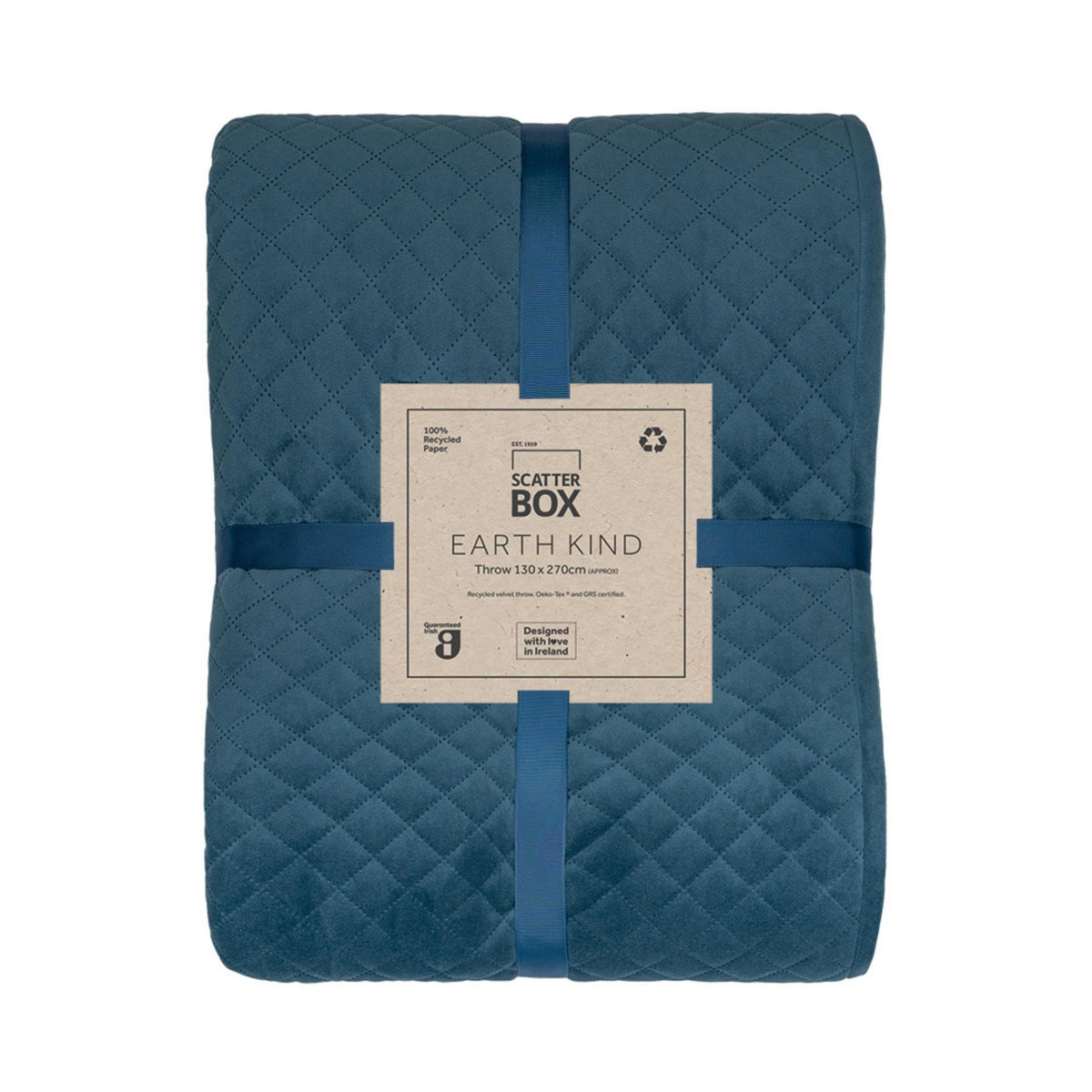 Scatter Box Erin 130x270cm Throw, Orion Blue