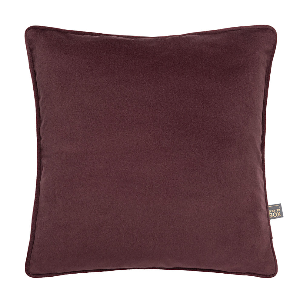 Scatter Box Erin Plain Cushions, Aubergine