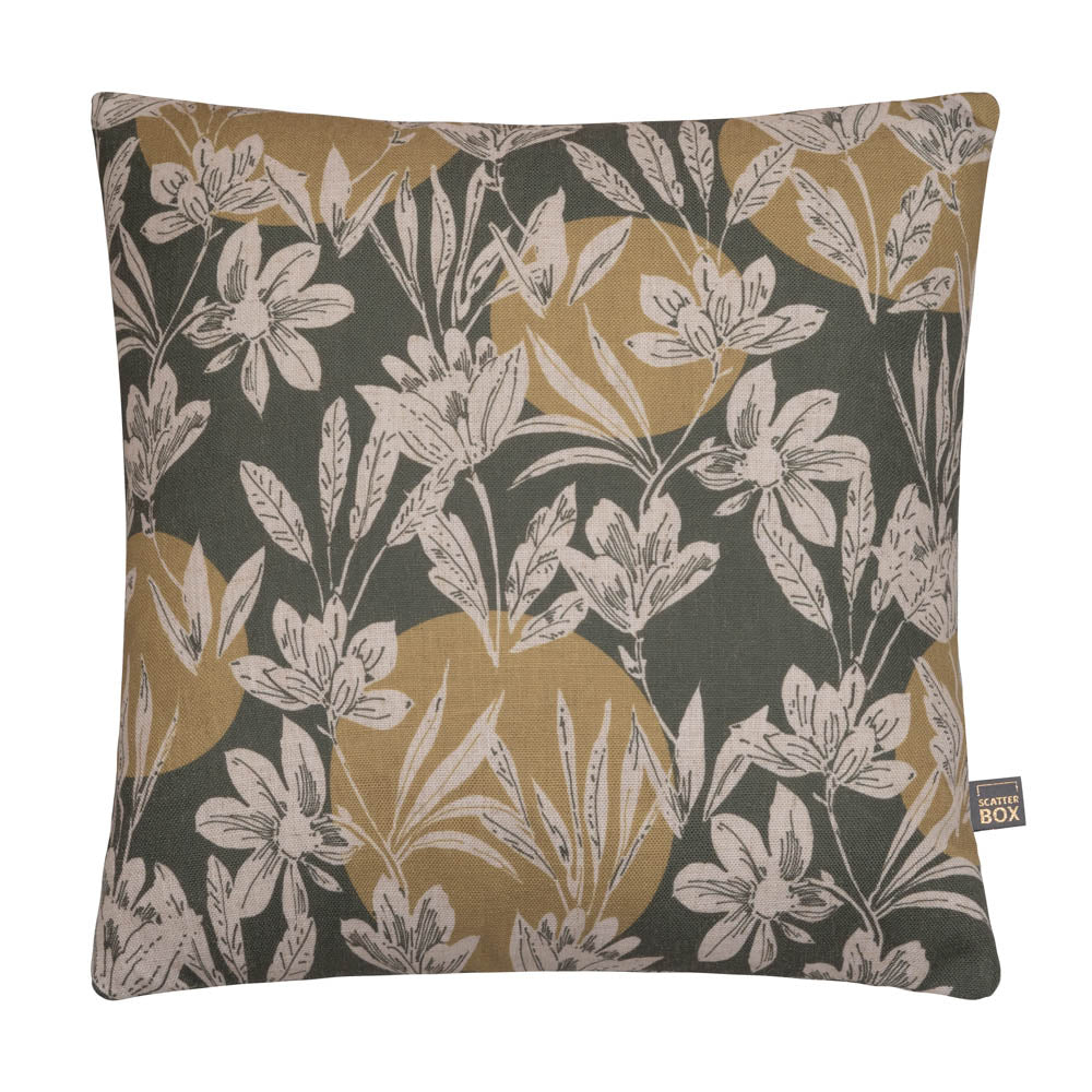 Scatter Box Sunset Palm 50x50cm Cushion, Green