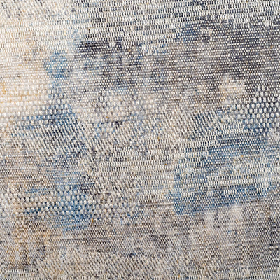 Closeup image of silver/mink velvet cushion in 35x50cm size. Made from Jacquard fabric by Scatter Box