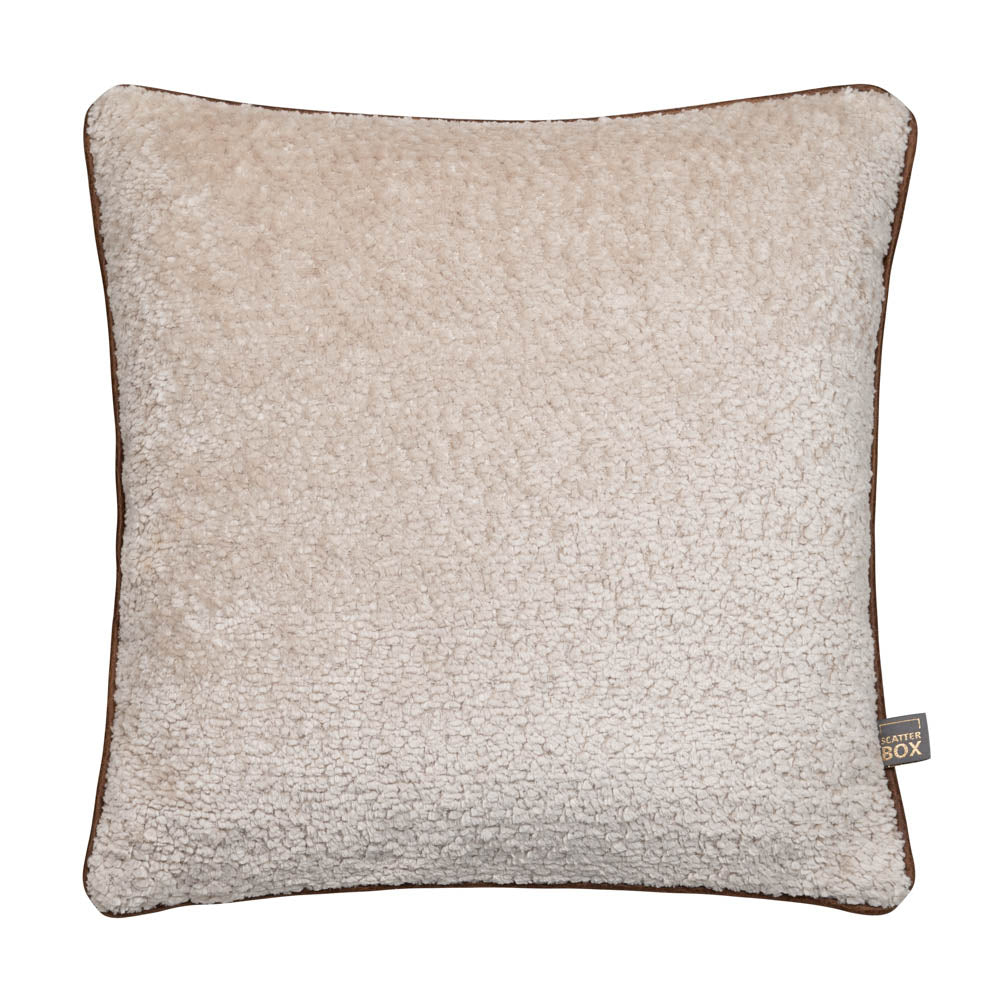 Scatter Box Quilo Cushion, Cream/Brown