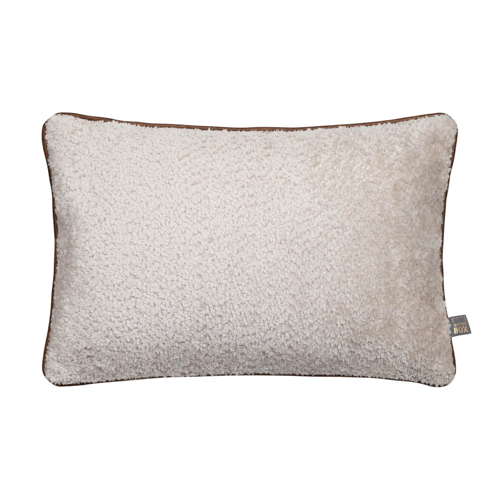 Scatter Box Quilo Cushion, Cream/Brown