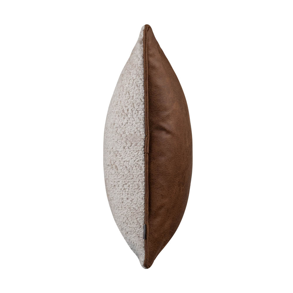 Scatter Box Quilo Duo Cushion, Cream/Brown