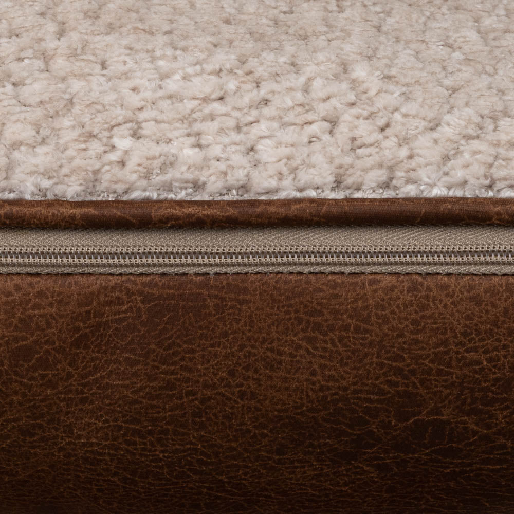 Scatter Box Quilo Duo Cushion, Cream/Brown