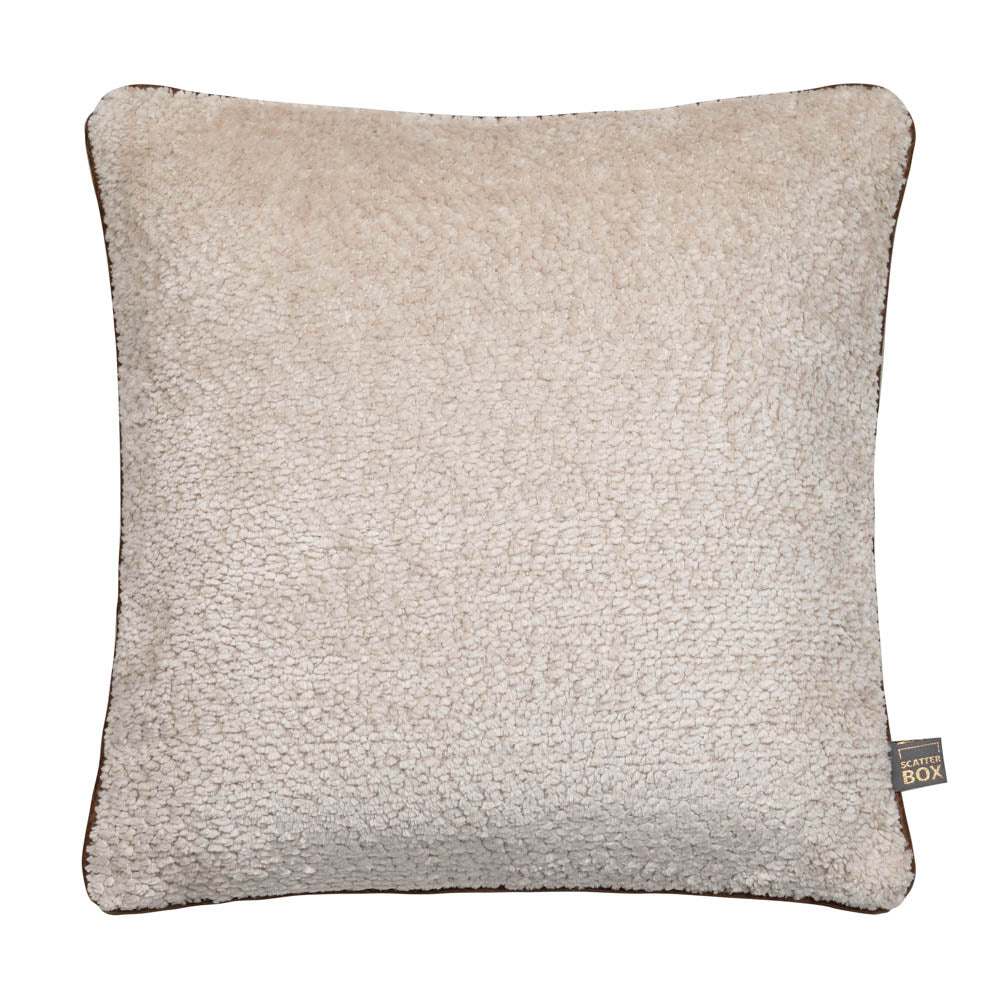 Scatter Box Quilo Duo Cushion, Cream/Brown