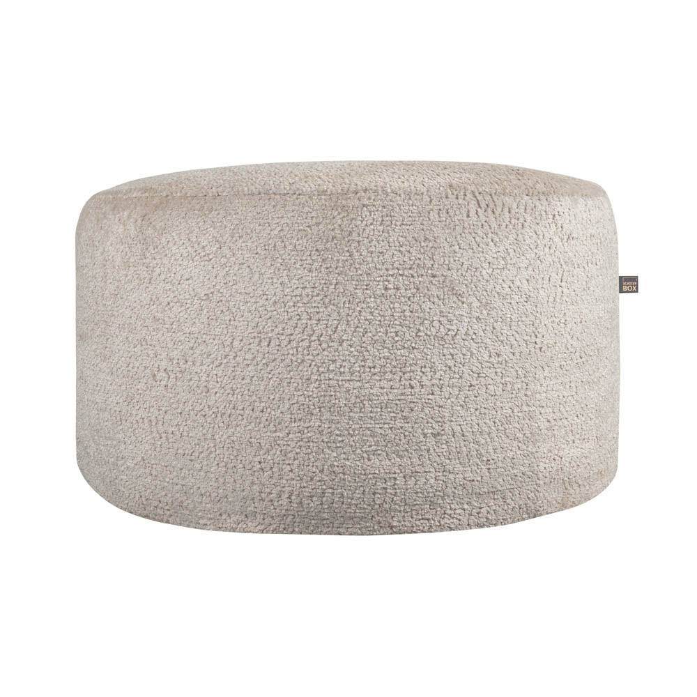 Scatter Box Ottoman Round Quilo Cream