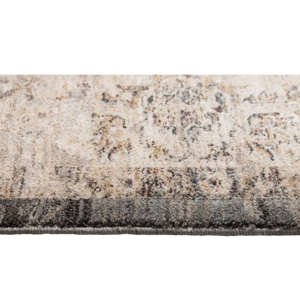 Scatter Box Vintage Damask Rug, Grey