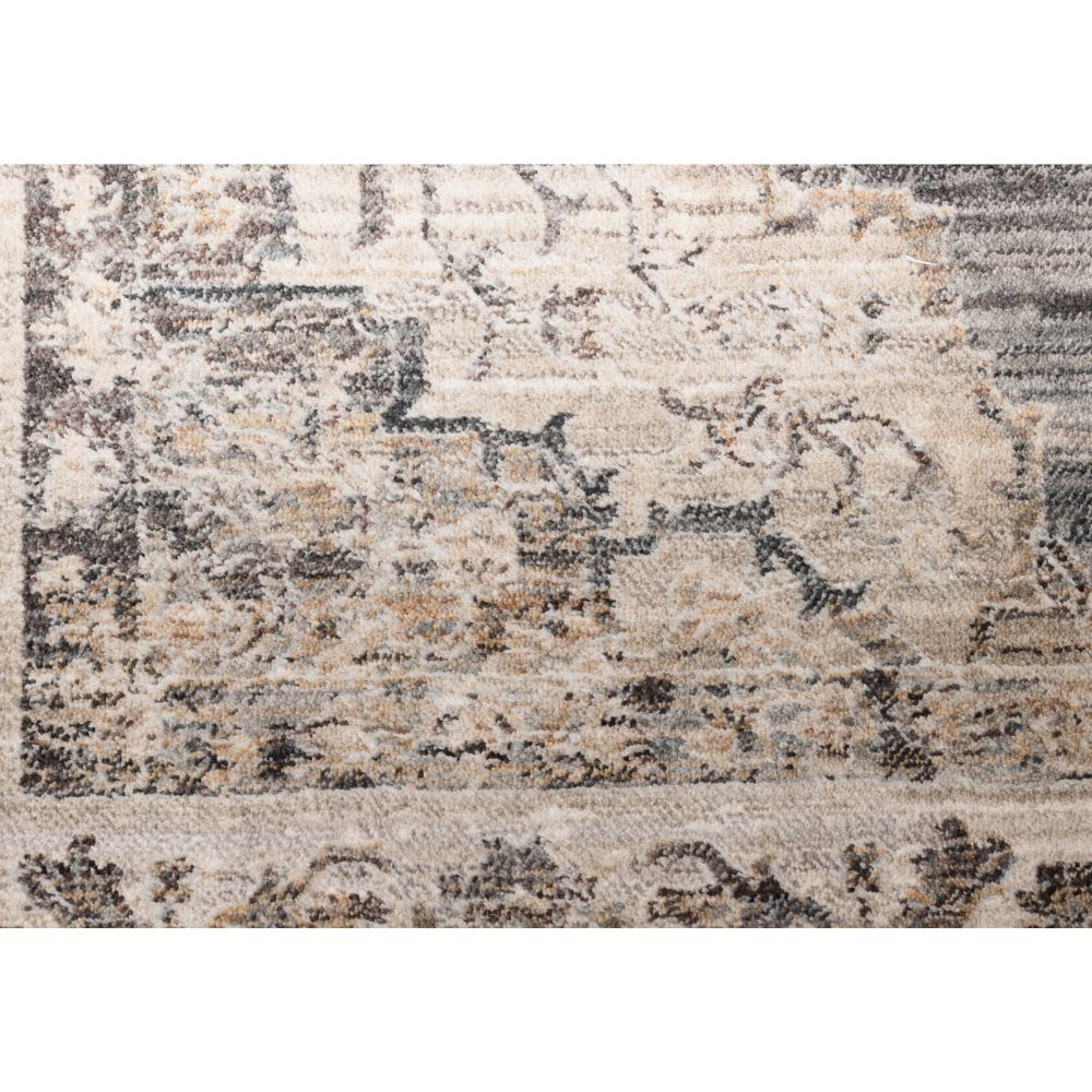 Scatter Box Vintage Damask Rug, Grey