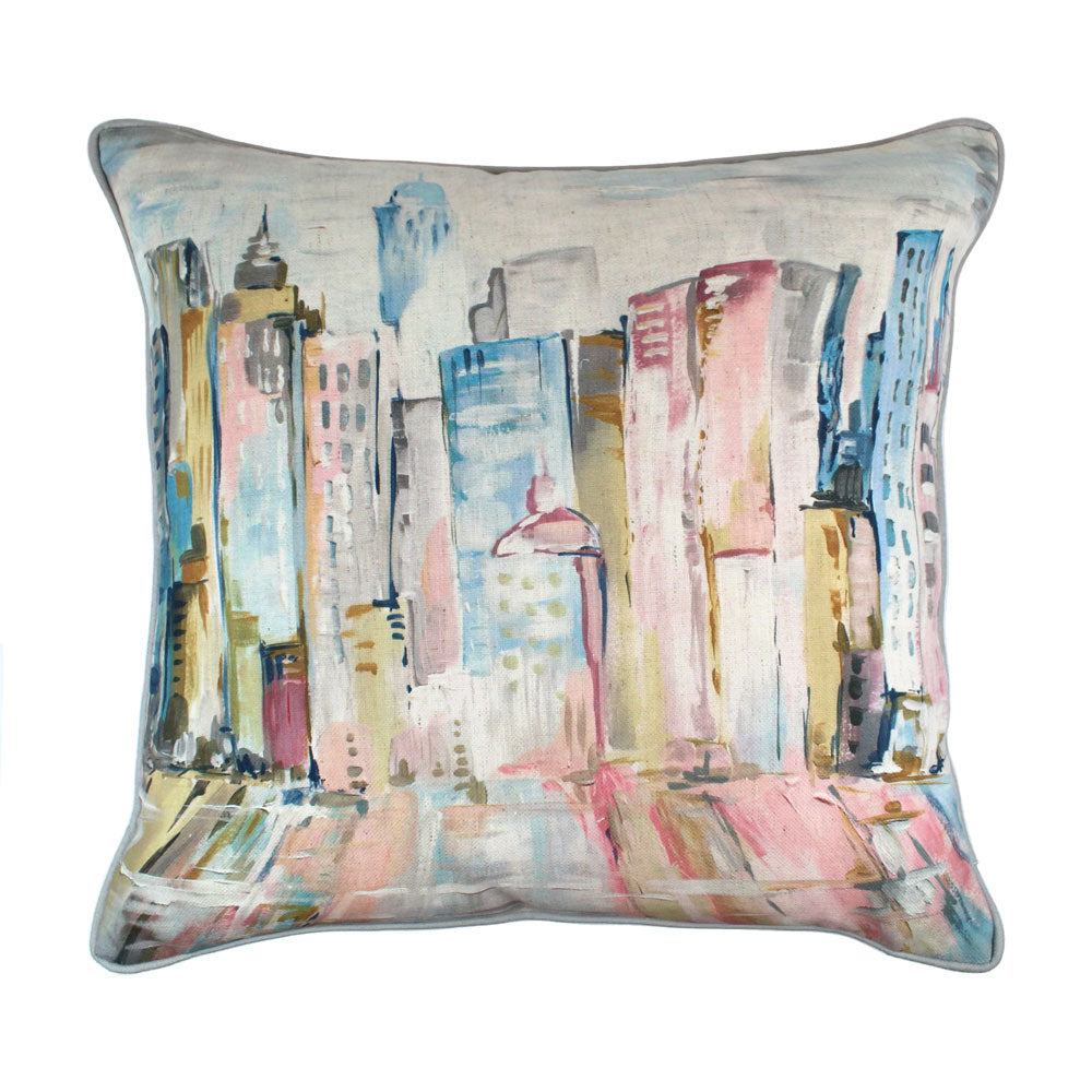 Scatter Box Latitude Cushions Pink Blue